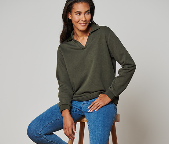 tchibo Sweatshirt mit Polokragen online bestellen bei Tchibo 653719