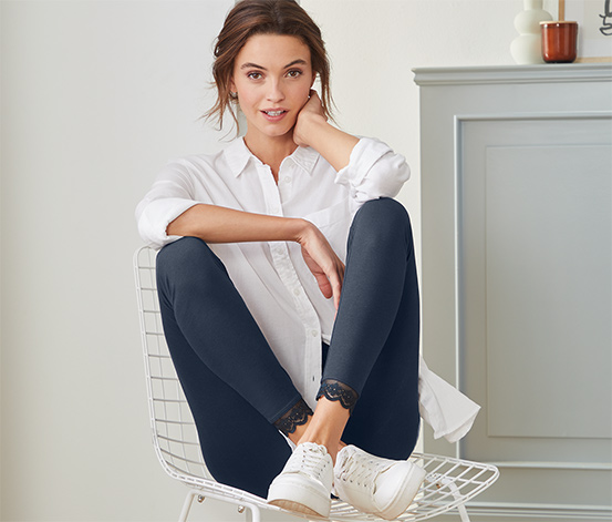 tchibo Leggings mit Spitzenborte online bestellen bei Tchibo 627069 Exklusive Angebote