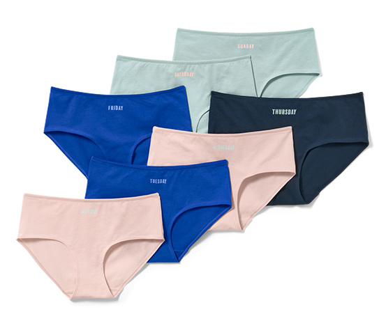 tchibo 7 Pantys mit Wochentagen online bestellen bei Tchibo 682246 Valentinstagsangebot