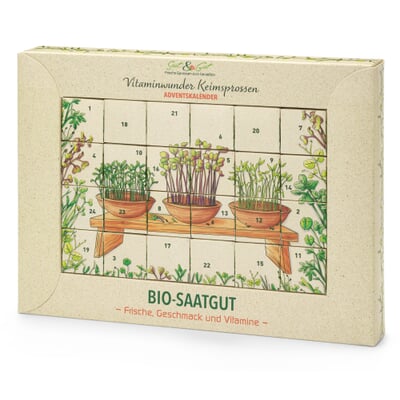 manufactum Saatgut-Adventskalender Bio-Microgreens
