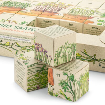 manufactum Saatgut-Adventskalender Bio-Microgreens Günstig kaufen