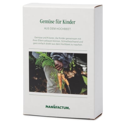 manufactum Saatgut Gemüse anbauen im Hochbeet – mit Kindern