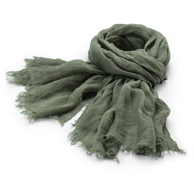manufactum Unisex-Leinenschal Oliv