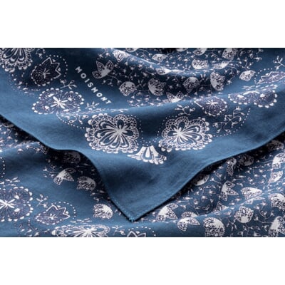 manufactum Halstuch N° 675 Blütenmuster Navy Sonderangebote