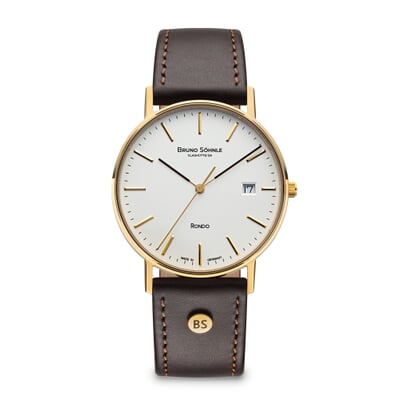 manufactum Armbanduhr Rondo Gold Ø 38 mm Quarz