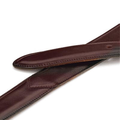 manufactum Herrengürtel Pferdeleder schmalere Form Oxblood Osterangebot