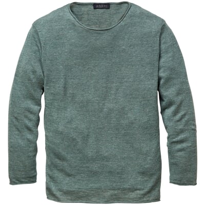 manufactum Herren-Strickpulli Grünmelange Tägliche Deals