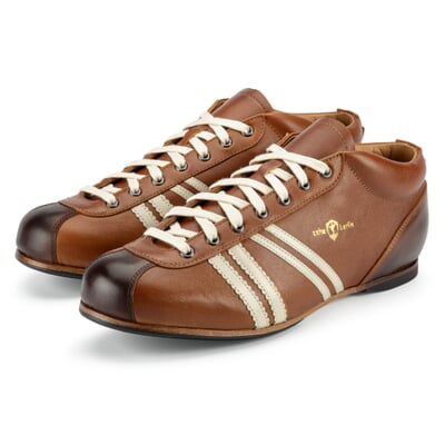 manufactum Ledersportschuh Cognac-Braun