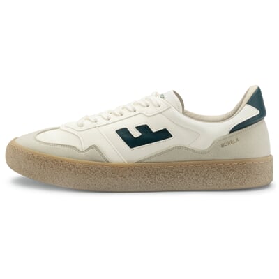 manufactum Herren-Sneaker Burela Weiß-Grün Tiefpreis