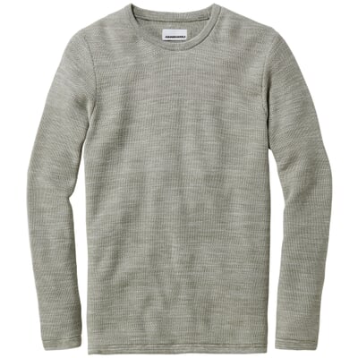 manufactum Herren-Strickpullover Baumwolle Grün Wochenangebot