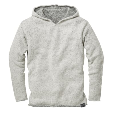 manufactum Herren-Kapuzenpullover Weiß-Marine Letzte 2 Tage