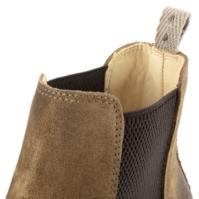 manufactum Herren-Chelsea-Boot Velours Braun Nur noch ein Tag übrig