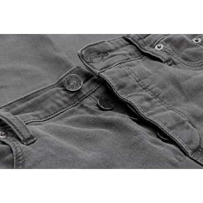 manufactum Herrenjeans Regular Slim Fit Grau Kostenloser Versand international