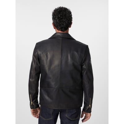 manufactum Herren-Roadsterjacke Pferdeleder Schwarzbraun Begrenzt auf 3 Tage