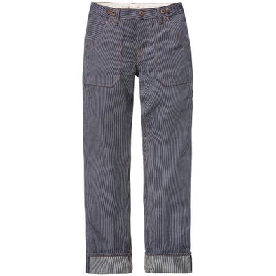 manufactum Herren-Workerpants gestreift Blau-Weiß Im Verkauf