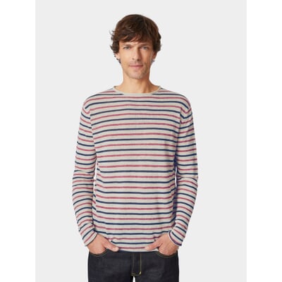 manufactum Herren-Strickpulli Beige-Rot-Blau Rabatte dieses Monats