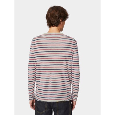 manufactum Herren-Strickpulli Beige-Rot-Blau Rabatte dieses Monats