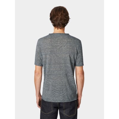 manufactum Herren-Strickshirt Blaumelange Auslauf