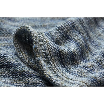 manufactum Herrenpullover Leinen Grün-Blau Schlussverkauf