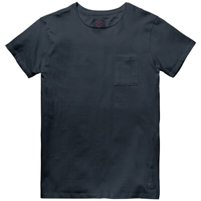 manufactum Herren-T-Shirt Baumwolle Dunkelblau