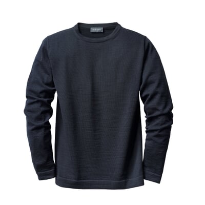 manufactum Herren-Rundhalspullover Dunkelblau Versandkostenfrei