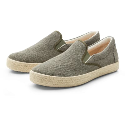 manufactum Herren-Hanfslipper Khaki Begrenztes Angebot