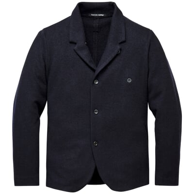 manufactum Herrenjacke Stehkragen Wolle Dunkelblau Muttertagsangebot