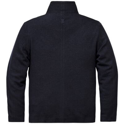 manufactum Herrenjacke Stehkragen Wolle Dunkelblau Muttertagsangebot