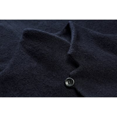 manufactum Herrenjacke Stehkragen Wolle Dunkelblau Muttertagsangebot