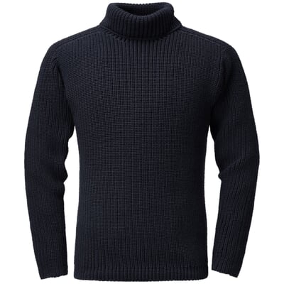manufactum Herrenpullover Patentstrick Navy