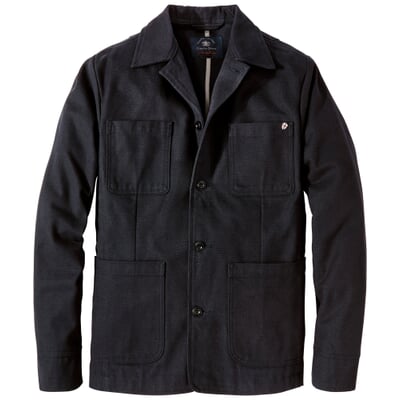 manufactum Herrenjacke teilgefüttert Dunkelblau