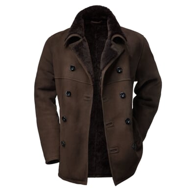 manufactum Herrenjacke Islandlammfell Dunkelbraun Riesige Ersparnisse