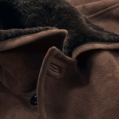 manufactum Herrenjacke Islandlammfell Dunkelbraun Riesige Ersparnisse