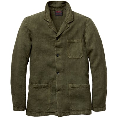 manufactum Herren-Leinenjacke Grün