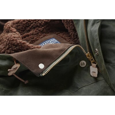 manufactum Herren-Baumwolljacke gewachst Dunkelgrün Letzter Tag