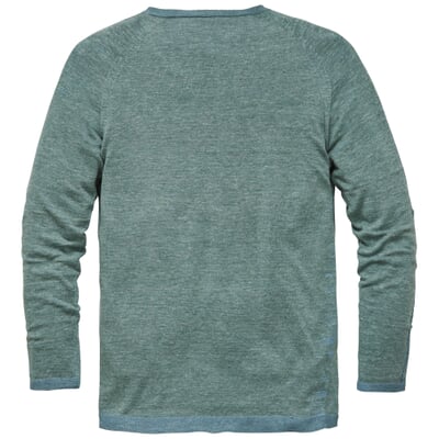 manufactum Herrenpullover plattiert Grünmelange Zeitbegrenzte Promotion