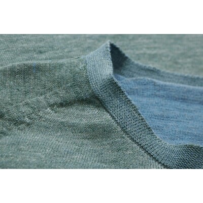 manufactum Herrenpullover plattiert Grünmelange Zeitbegrenzte Promotion