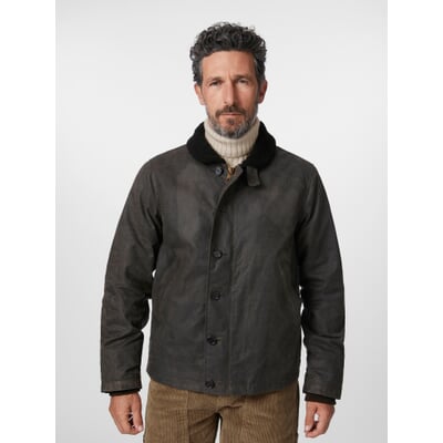 manufactum Herren-Deckjacket Dunkelbraun Discount Store für neue Produkte