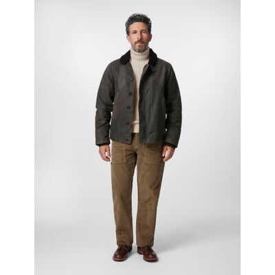 manufactum Herren-Deckjacket Dunkelbraun Discount Store für neue Produkte