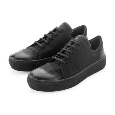 manufactum Herrenschuh Zwirn-Doppel-Pilot Schwarz Super Rabatt