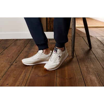 manufactum Herrensneaker Glattleder Naturweiß Riesige Rabatte