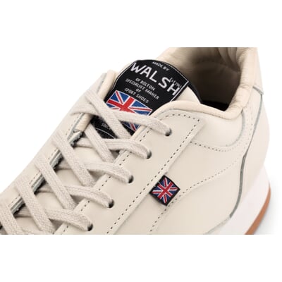 manufactum Herrensneaker Glattleder Naturweiß Riesige Rabatte
