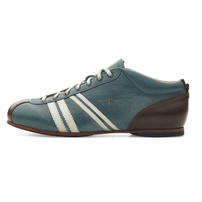 manufactum Ledersportschuh Graublau 50% Rabatt mit kostenlosem Versand