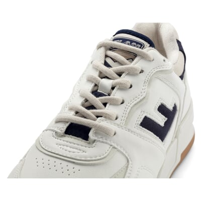 manufactum Herren-Sneaker Leonardo Weiß-Blau zollfrei