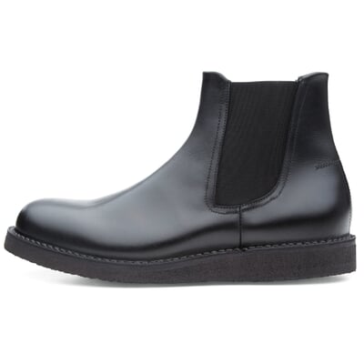 manufactum Herren-Chelsea-Boot Schwarz Sonderangebot
