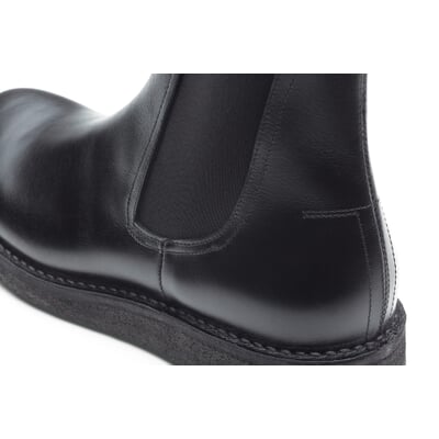 manufactum Herren-Chelsea-Boot Schwarz Sonderangebot