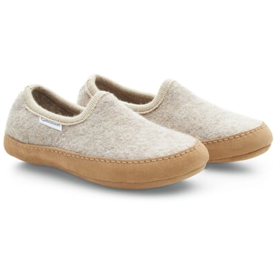 manufactum Unisex-Schlupfhausschuh Beige Black Friday