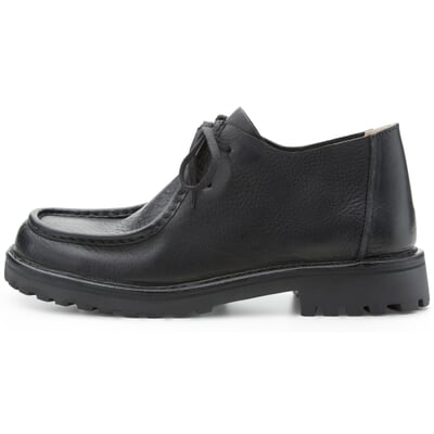 manufactum Herren-Lederschnürschuh Schwarz Valentinstagsangebot