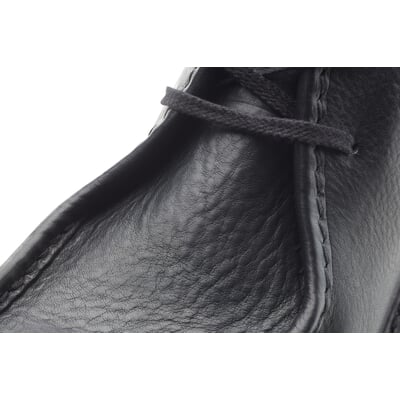 manufactum Herren-Lederschnürschuh Schwarz Valentinstagsangebot