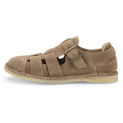 manufactum Herren-Rauledersandale Beige Kostenlose Rückgabe
